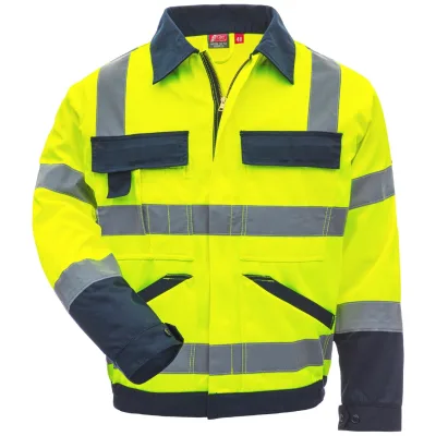 Nitras NITRAS MOTION TEX VIZ, Warnschutz - Arbeitsjacke, 7573-4021-102 Gr. 102 neongelb/marineblau