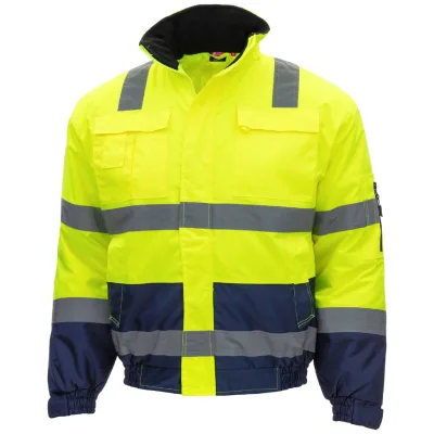 Nitras NITRAS MOTION TEX VIZ, Warnschutz-Pilotenjacke, neongelb/marineblau, EN 343 7143-3XL Gr. 3XL