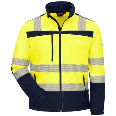 Nitras NITRAS MOTION TEX VIZ, Warnschutz-Softshelljacke, 7172-4021-2XL Gr. 2XL neongelb/marineblau