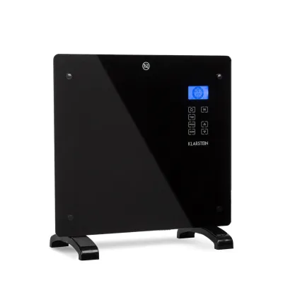 Norderney Konvektions-Heizgerät Thermostat Timer 1000W 20m² Schwarz 1000 W