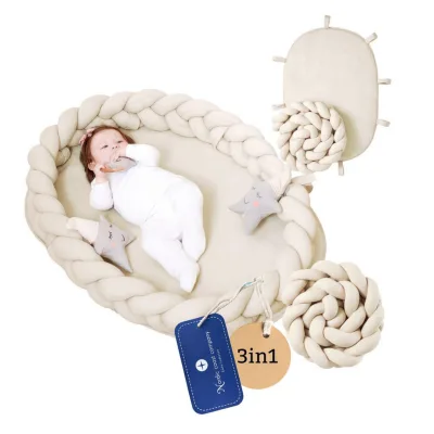 nordic coast company Babynest Natur 60x90 cm
