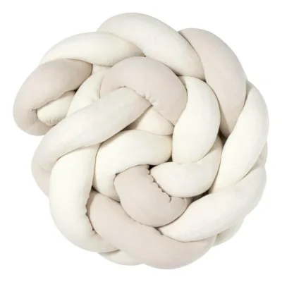 nordic coast company Bettschlange Beige, Creme 17x200 cm