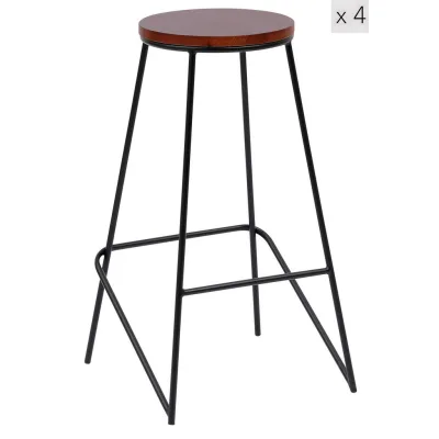Nordlys Barhocker Braun 40x71x40 cm