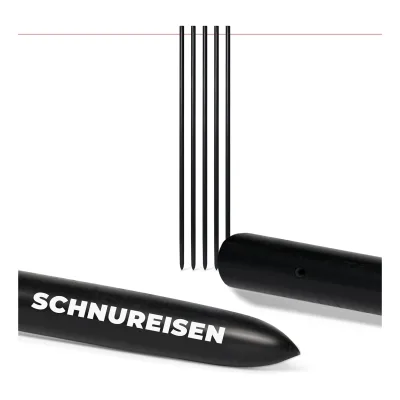 Novatool 10er-Set Schnureisen Ø 16 x 800mm Schnurnägel Schnurnagel Erdnägel für Richtschnur , Richtschnurhalter Erdnagel Eisenstange Pflasternagel Erdungsstange Stab Rankhilfe Nivellierstaange