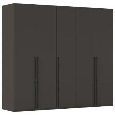 Novel Drehtürenschrank Graphit 251x235x61 cm