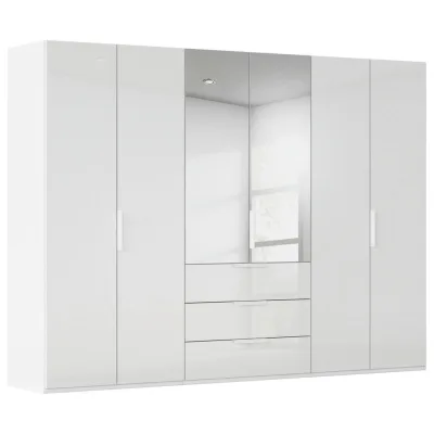 Novel Drehtürenschrank Weiß 301x223x61 cm