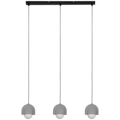 Novel Hängeleuchte Grau, Schwarz, Weiß 13x114x80 cm