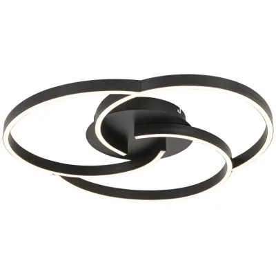 Novel Led-Deckenleuchte Schwarz 7.5 cm