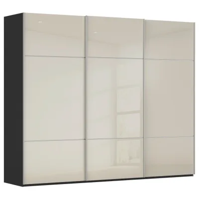 Novel Schwebetürenschrank Schwarz, Champagner 271x223x68 cm