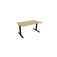 NowyStyl Schreibtisch eModel 3.0 1.400 x 650-1.310 x 800 mm (B x H x T) schwarz