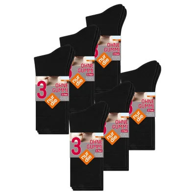 NUR DIE Herren Freizeitsocken Ohne Gummi kein einengender Bund 18