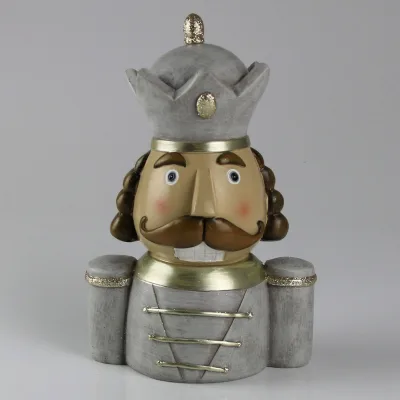 Nussknacker Büste, grau, Höhe ca. 23 cm