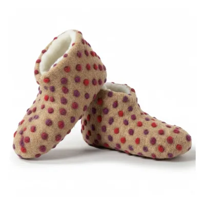 NYVI Bettschuhe IamFlauschi – Kuschelig Warme Hausschuhe aus 100% Reiner Schafwolle Farbe:Kuschel Ecru;Größe:36 /