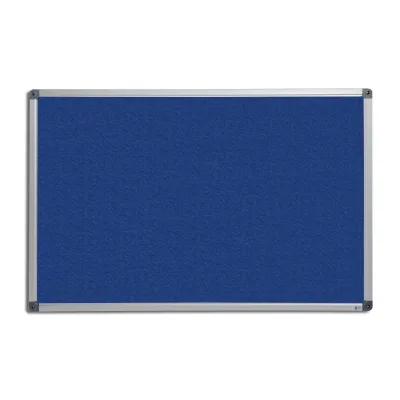 Office Marshal Filz-Pinnwand mit Aluminium-Rahmen   Blau