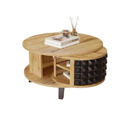 Okwish Couchtisch Natur 80x45.2x82.5 cm