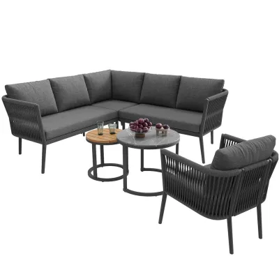 Okwish Gartenlounge Grau