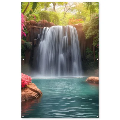 OnlyWow Gartenposter Grün 120x180x0.2 cm