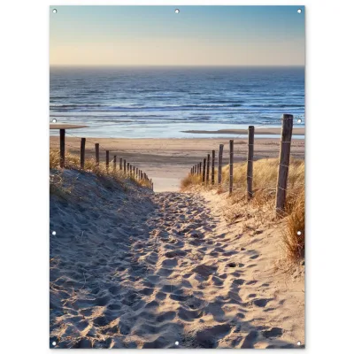 OnlyWow Gartenposter Sand 120x160x0.2 cm