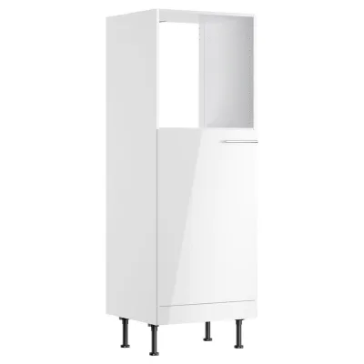 Optifit Geräteumbauschrank Weiß, Weiß Hochglanz 60x176.6x58.1 cm