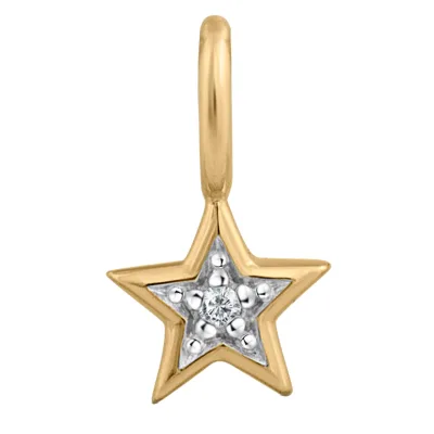 Orolino Anhänger Gold 585 Stern-Motiv mit Brillant 0,005ct.