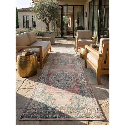 Outdoor-Läufer Niederflor Pink 80x300 cm - LIMMAT   Kadima Design