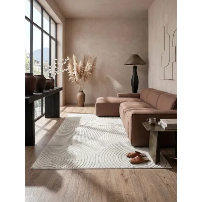 Outdoor-Teppich Niederflor Creme 200x280 cm - MEZEN   Kadima Design