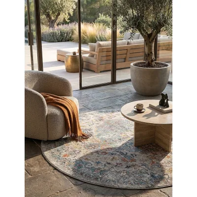 Outdoor-Teppich Niederflor Mehrfarbig 120x120 cm - LIMMAT   Kadima