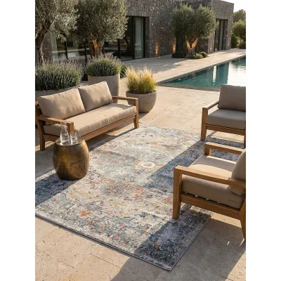 Outdoor-Teppich Niederflor Mehrfarbig 240x340 cm - LIMMAT   Kadima