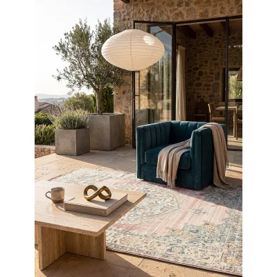 Outdoor-Teppich Wetterfest Pink 200x290 cm - LIMMAT   Kadima Design