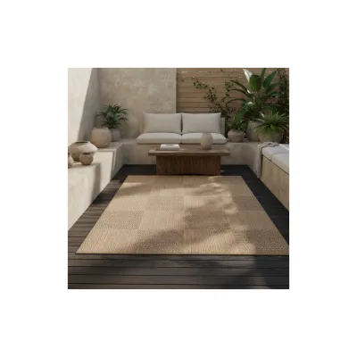 Outdoorteppich ARLBERG, im Patchwork-Stil, Beige, 280 x 370 cm