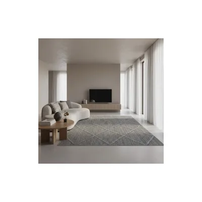 Outdoorteppich IMST, im Boho-Stil, Grau, 80 x 150 cm