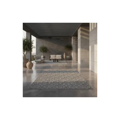 Outdoorteppich IMST, im Skandi-Stil, Grau, 120 x 170 cm
