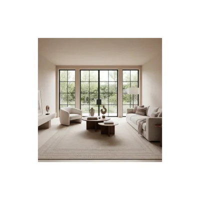 Outdoorteppich VENTOUX, mit Bordüre, Beige, 120 x 170 cm