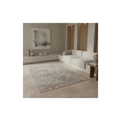 Outdoorteppich VENTOUX, mit Tropen-Motiv, Beige, 80 x 150 cm