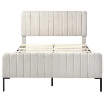 Oxeza Polsterbett Beige 140x200 cm