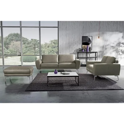 P & B 2-Sitzer-Sofa Spring Grau, Chrom 177x85x92 cm
