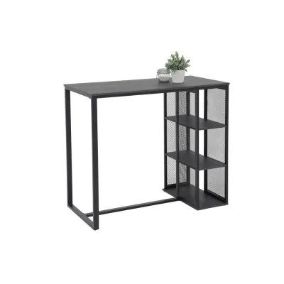 P & B Bartisch Eiche, Dunkelgrau 102.5x60x120 cm