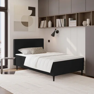 P & B Boxbett Schwarz 120x200 cm