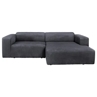 P & B Ecksofa Basma Graphit 298x175 cm