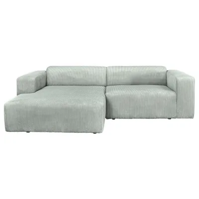 P & B Ecksofa Basma Grau 298x175 cm