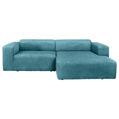 P & B Ecksofa Basma Hellblau 298x175 cm