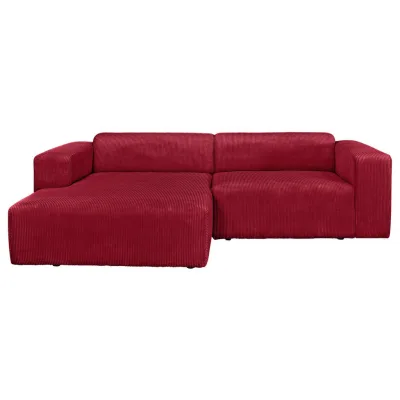 P & B Ecksofa Basma Rot 298x175 cm
