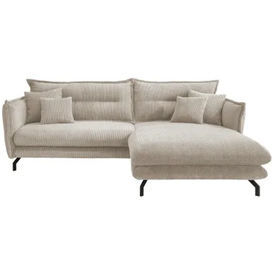 P & B Ecksofa Beige 255x180 cm