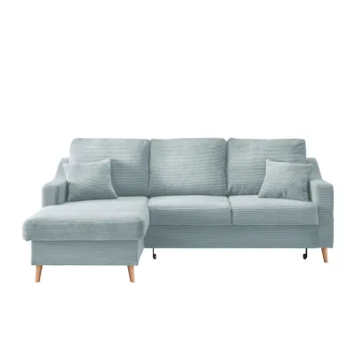 P & B Ecksofa Hellblau 228x150 cm