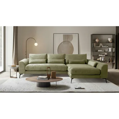 P & B Ecksofa Olivgrün 313x172 cm