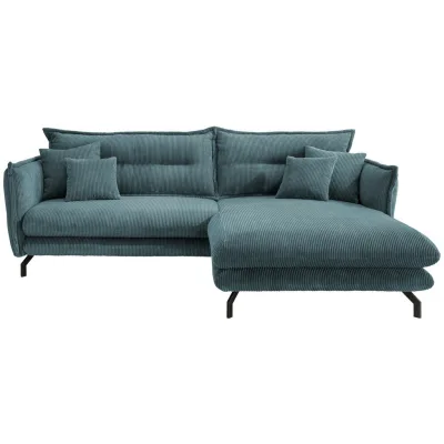 P & B Ecksofa Petrol 255x180 cm