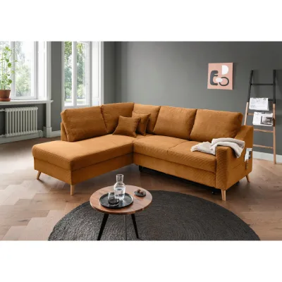 P & B Ecksofa Valentina Gold 230x200 cm