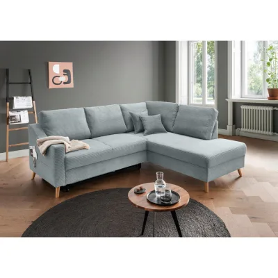 P & B Ecksofa Valentina Hellblau 230x200 cm