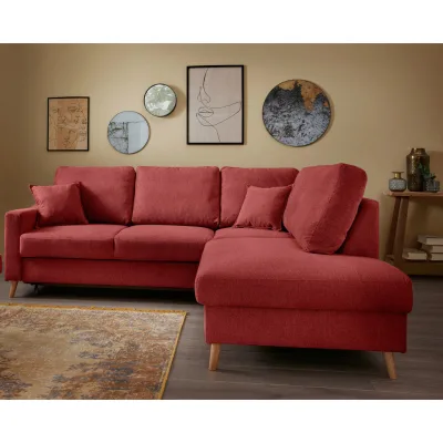 P & B Ecksofa Valentina Rot 230x200 cm