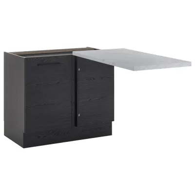 P & B Eckunterschrank Graphit 100x90x60 cm